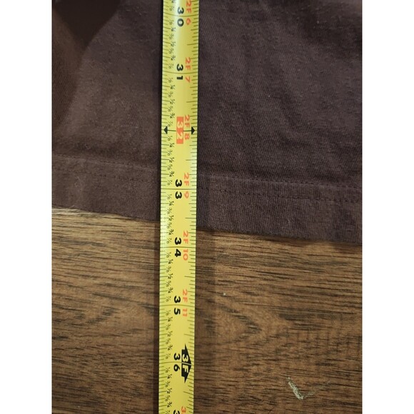 VTG Y2K Marithe Francois Girbaud 2XL Long Sleeve Brown Shirt NYC Paris Crown - Picture 6 of 9